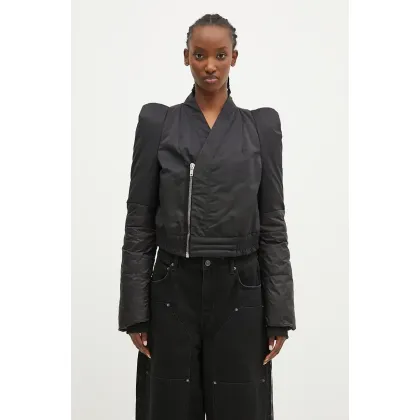 Zdjęcie Rick Owens kurtka Metro Bomber damska kolor czarny zimowa DS02D2722.MUNP
