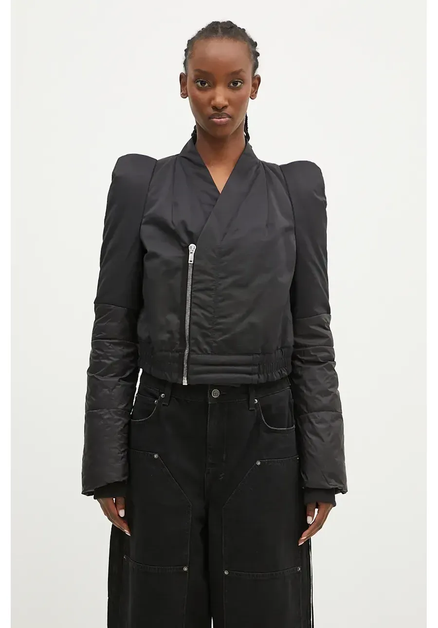 obrazek 1 Rick Owens kurtka Metro Bomber damska kolor czarny zimowa DS02D2722.MUNP
