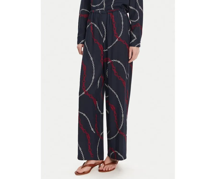 obrazek 1 Tommy Hilfiger Spodnie materiałowe WW0WW44542 Granatowy Relaxed Fit