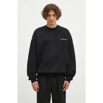 Zdjęcie MKI MIYUKI ZOKU bluza Uniform Crewneck Sweat męska kolor czarny z nadrukiem UNIFORM.CREWNECK.SWEAT
