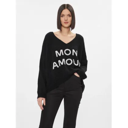 Zdjęcie Kontatto Sweter 3M1200 Czarny Oversize