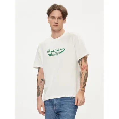 Zdjęcie Pepe Jeans T-Shirt Claude PM509390 Écru Regular Fit