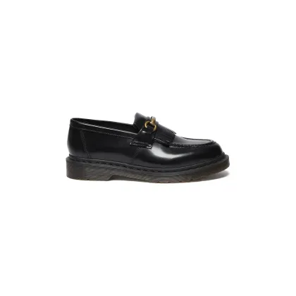Zdjęcie Dr. Martens mokasyny skórzane Adrian Snaffle kolor czarny na płaskim obcasie DM32102001