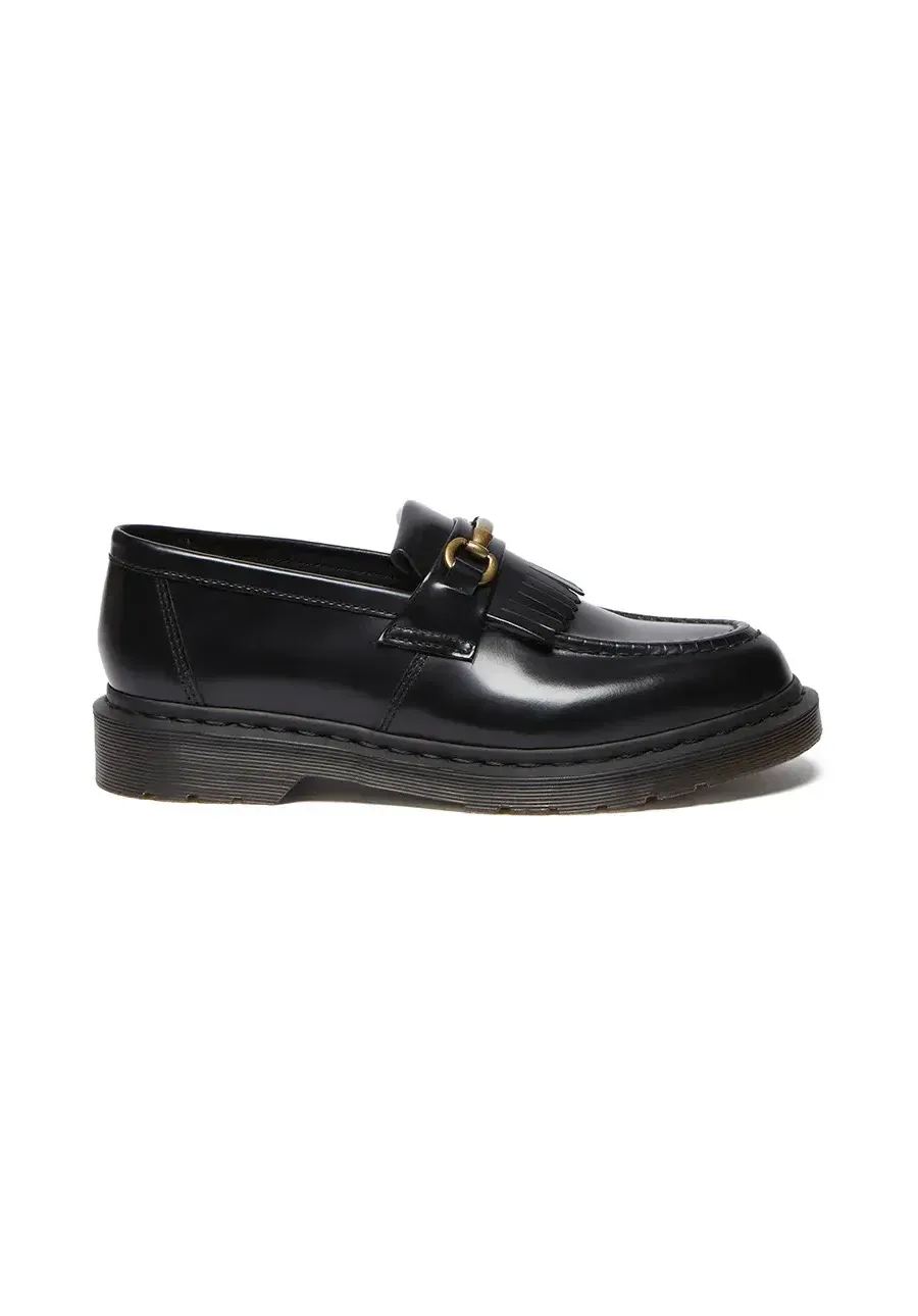 obrazek 1 Dr. Martens mokasyny skórzane Adrian Snaffle kolor czarny na płaskim obcasie DM32102001