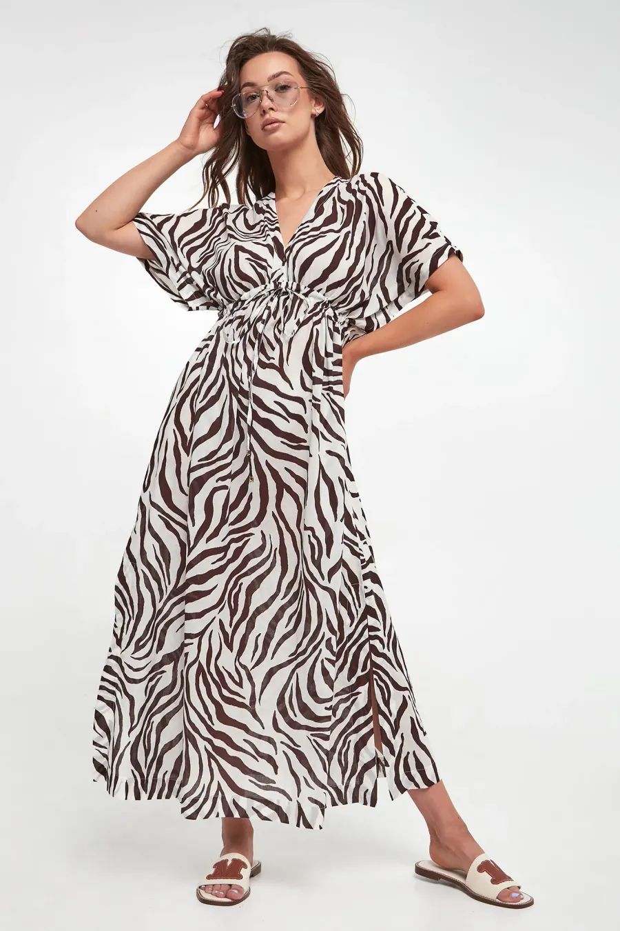 obrazek 1 Sukienka we wzory Dorotea MAX MARA BEACHWEAR Max Mara Beachwear