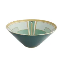 Zdjęcie Porcelanowa miska na sałatkę Emerald ze wzorem w stylu Art Deco - Vista Alegre