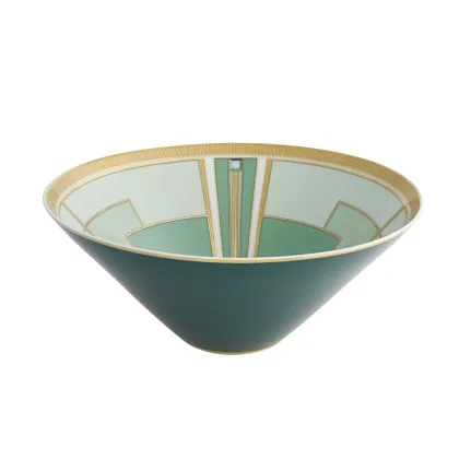 Zdjęcie Porcelanowa miska na sałatkę Emerald ze wzorem w stylu Art Deco - Vista Alegre