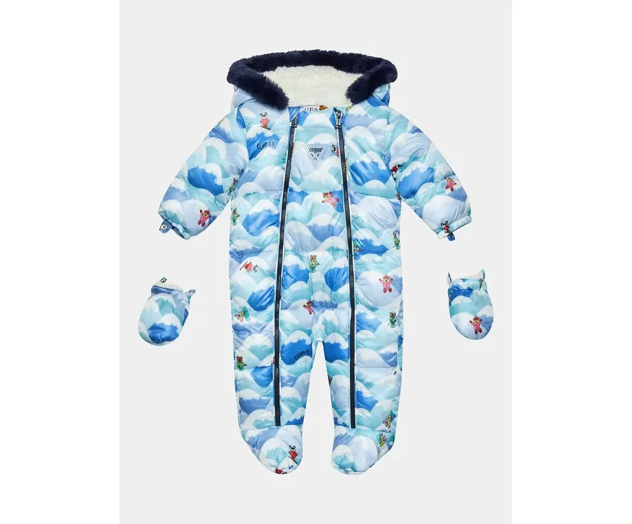 obrazek 1 Guess Kombinezon zimowy P3BG05 WEGY0 Niebieski Regular Fit
