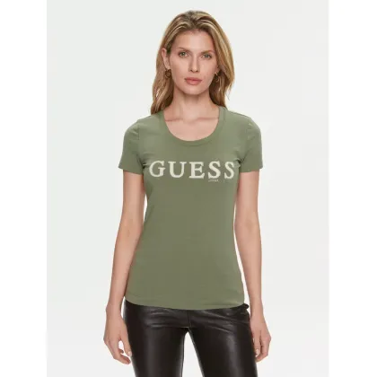 Zdjęcie Guess T-Shirt Pony Hair W4RI45 J1314 Zielony Slim Fit