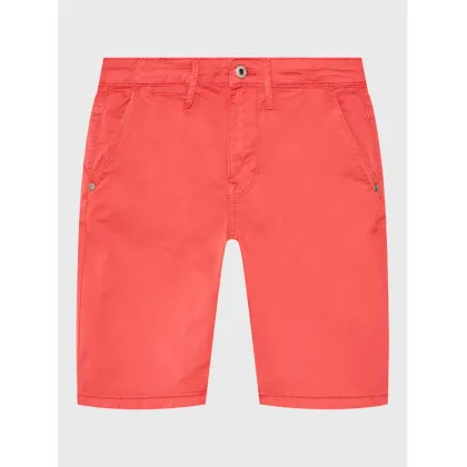 Zdjęcie Pepe Jeans Szorty materiałowe Blueburn Short PB800726C75 Czerwony Regular Fit