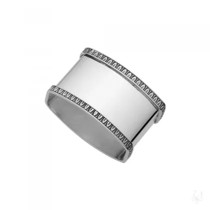 Picture Beautifully decorated silver napkin ring - Zaramella Argenti