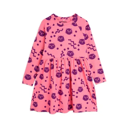 Zdjęcie MINI RODINI Sukienka codzienna Squiggly Cats 2515010628 Różowy Regular Fit