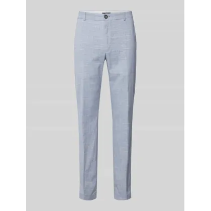 Zdjęcie Spodnie do garnituru o kroju slim fit z fakturowanym wzorem model ‘Hank’