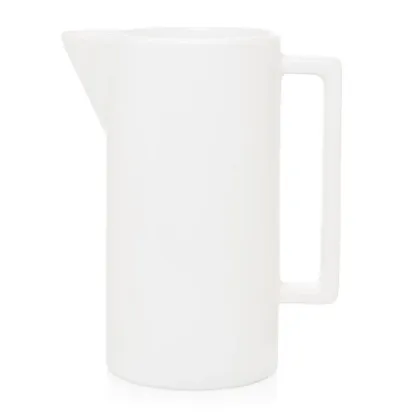Picture Ceramic jug with a rectangular handle