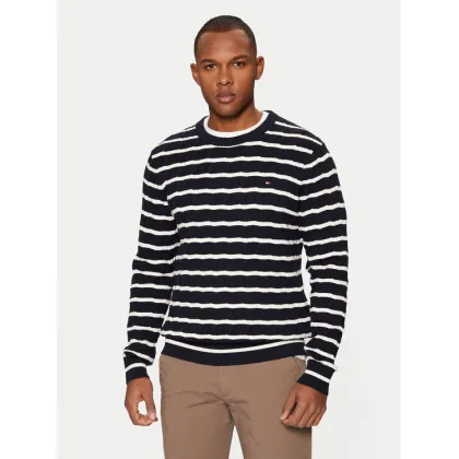 Zdjęcie Tommy Hilfiger Sweter MW0MW33132 Granatowy Relaxed Fit