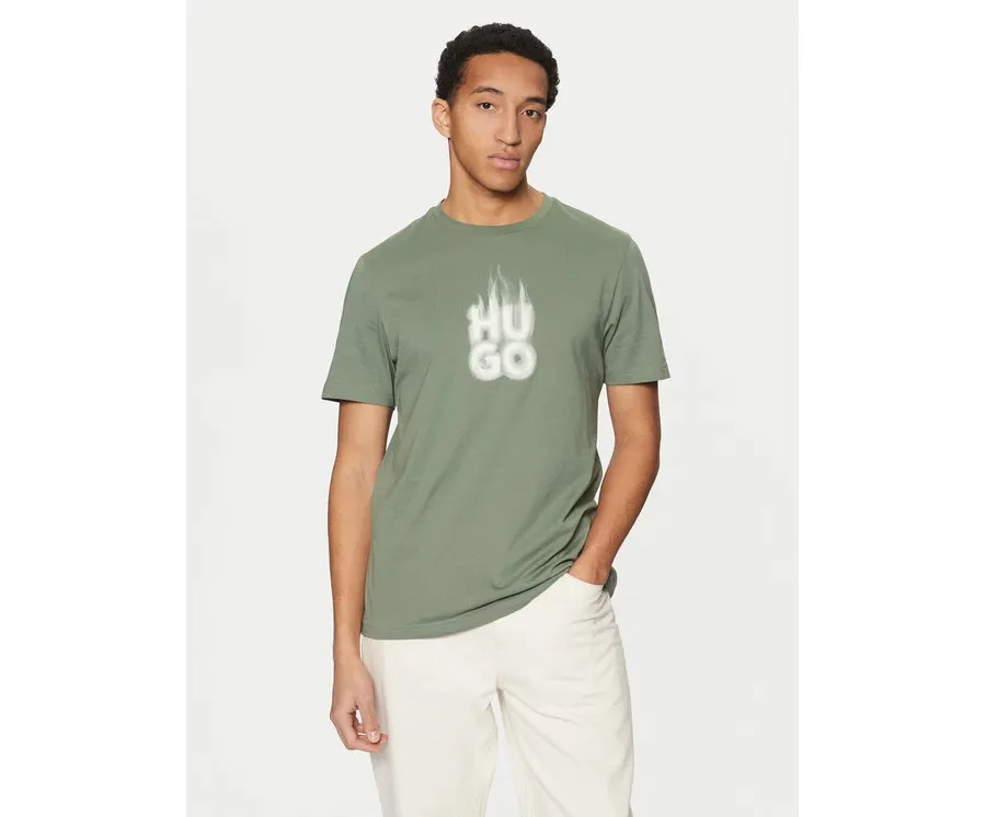 obrazek 1 HUGO T-Shirt Dalayer 50535363 Zielony Regular Fit