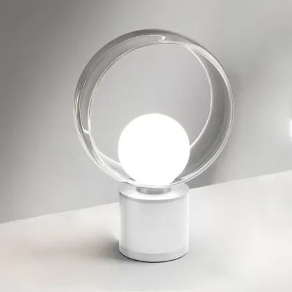 Zdjęcie Biała lampa stołowa Cosmit