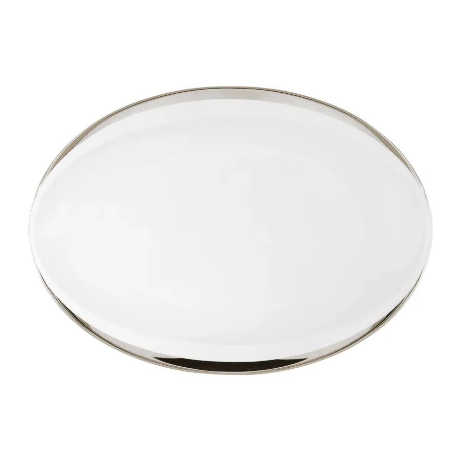 obrazek 1 Stylowy owalny porcelanowy półmisek 35 cm - Porcel