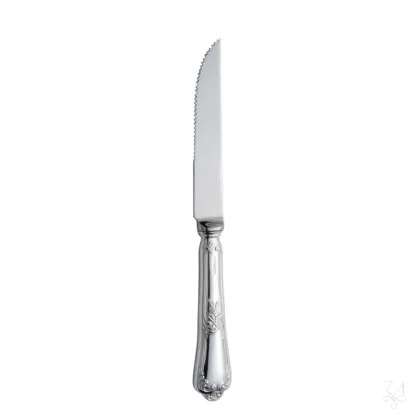 Zdjęcie Pięknie zdobiony srebrny nóż do steków - Zaramella Argenti