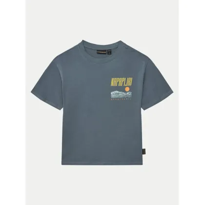 Zdjęcie Napapijri T-Shirt S-Sella NP0A4IGX S Niebieski Regular Fit