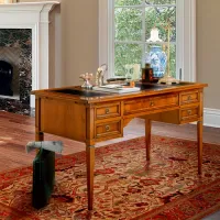 Picture Antique desk with five drawers