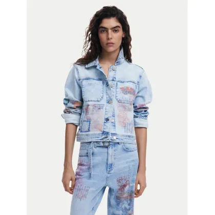 Zdjęcie Desigual Kurtka jeansowa Los Angeles 25SWED03 Niebieski Regular Fit