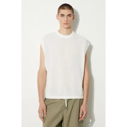Zdjęcie MKI MIYUKI ZOKU kamizelka bawełniana Loose Gauge Vest kolor beżowy LOOSE.GAUGE.VEST