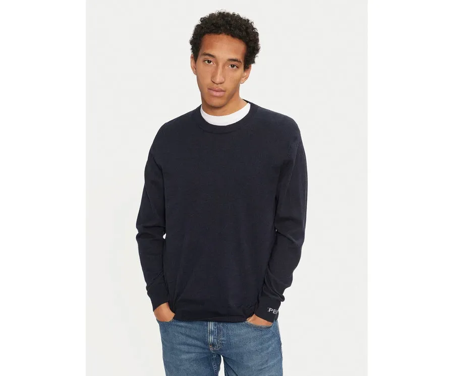 obrazek 1 Pepe Jeans Sweter New Andre PM702469 Granatowy Regular Fit