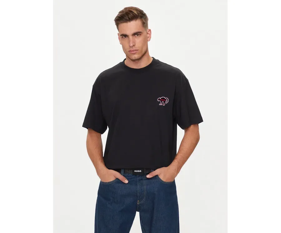 obrazek 1 Hugo T-Shirt Dimonade 50518963 Czarny Relaxed Fit HUGO