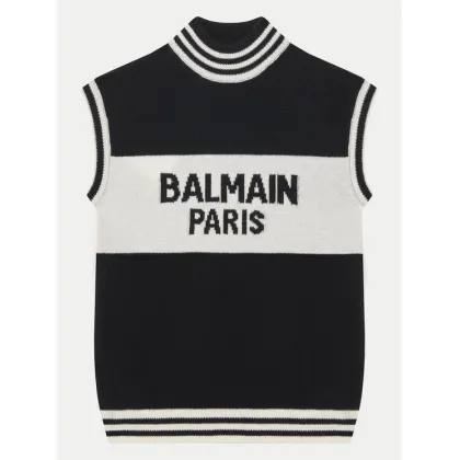 Zdjęcie Balmain Sweter BV9A51-Z2361 Czarny Regular Fit