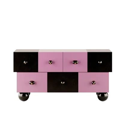 Picture Luxurious two-color chest of drawers