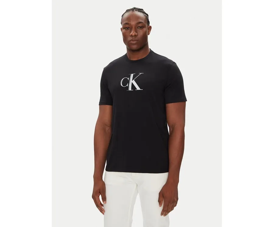 obrazek 1 Calvin Klein Jeans T-Shirt Center Monogram LV04RC857G Czarny Regular Fit