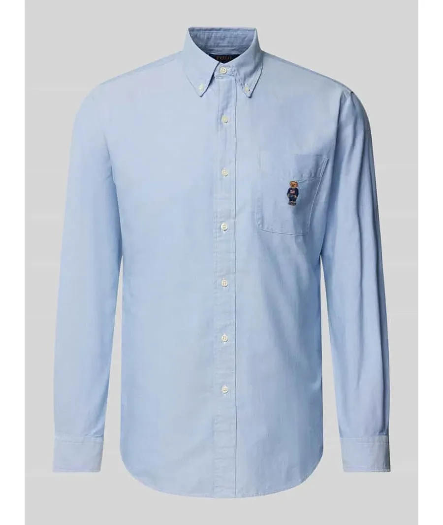 obrazek 1 Koszula casualowa o kroju custom fit z kołnierzykiem typu button down