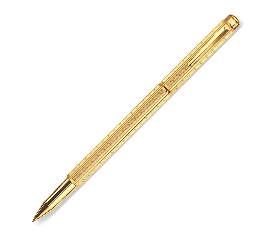 picture 1 Ecridor Roller Pen - Chevron gilded