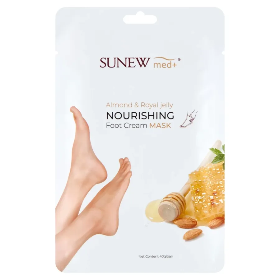 obrazek 1 SunewMed+ Maska do stóp Migdał & Mleczko pszczele 40 g