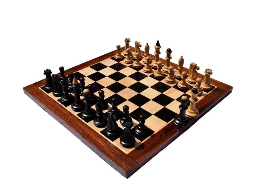 obrazek 2 Stylowa szachownica drewniana z figurami - The Chess Empire