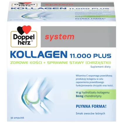 Zdjęcie Doppelherz System Kollagen 11.000 Plus, Fiolki z płynem doustnym DOPPELHERZ
