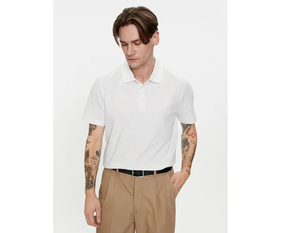 obrazek 1 Baldessarini Polo B4 10044/000/5190 Biały Regular Fit