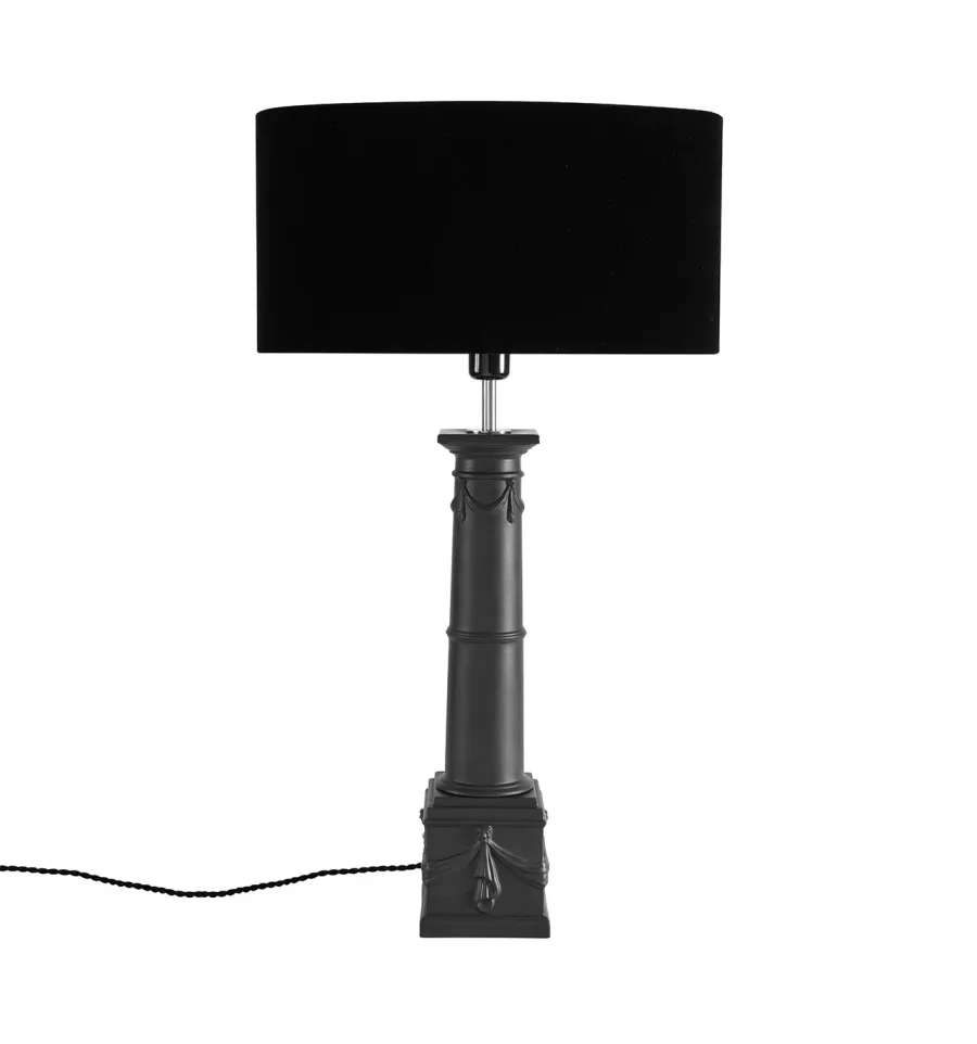 obrazek 1 Klasyczna czarna lampa biurkowa z kolekcji Coluna - Vista Alegre