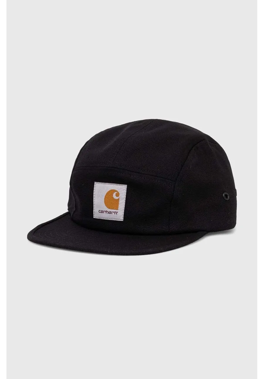 obrazek 1 Carhartt WIP czapka z daszkiem bawełniana Backley Cap kolor czarny z aplikacją I016607-TAMARIND