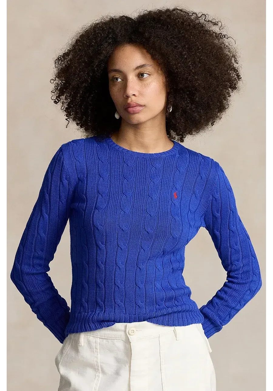 obrazek 1 Polo Ralph Lauren sweter bawełniany kolor niebieski