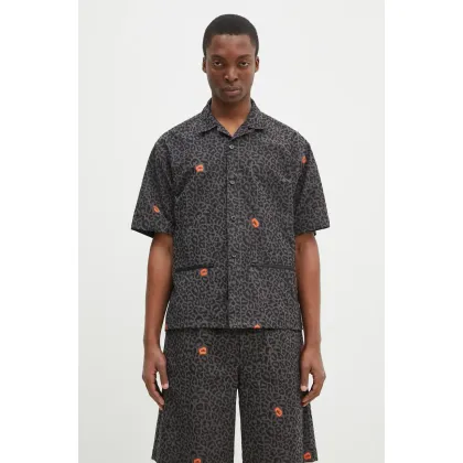 Zdjęcie Undercover koszula Shirt męska kolor szary relaxed UP1E4409.1