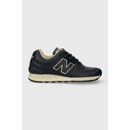 Zdjęcie New Balance sneakersy skórzane Made in UK kolor granatowy OU576LNN