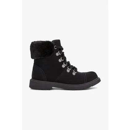 Zdjęcie UGG workery zamszowe Azell Hiker Weather damskie kolor czarny ocieplone 1123622K.BLKS-BLKS