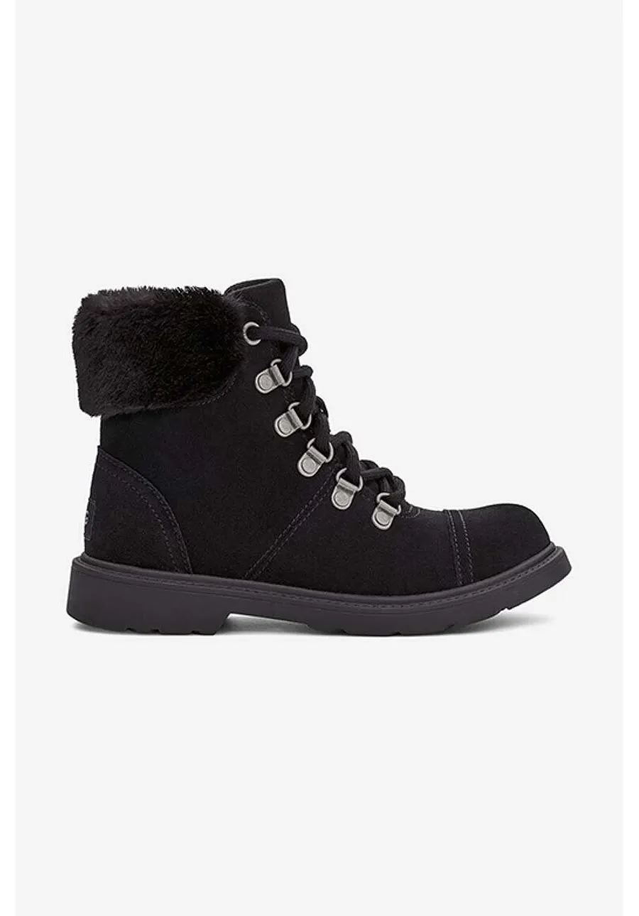 obrazek 1 UGG workery zamszowe Azell Hiker Weather damskie kolor czarny ocieplone 1123622K.BLKS-BLKS