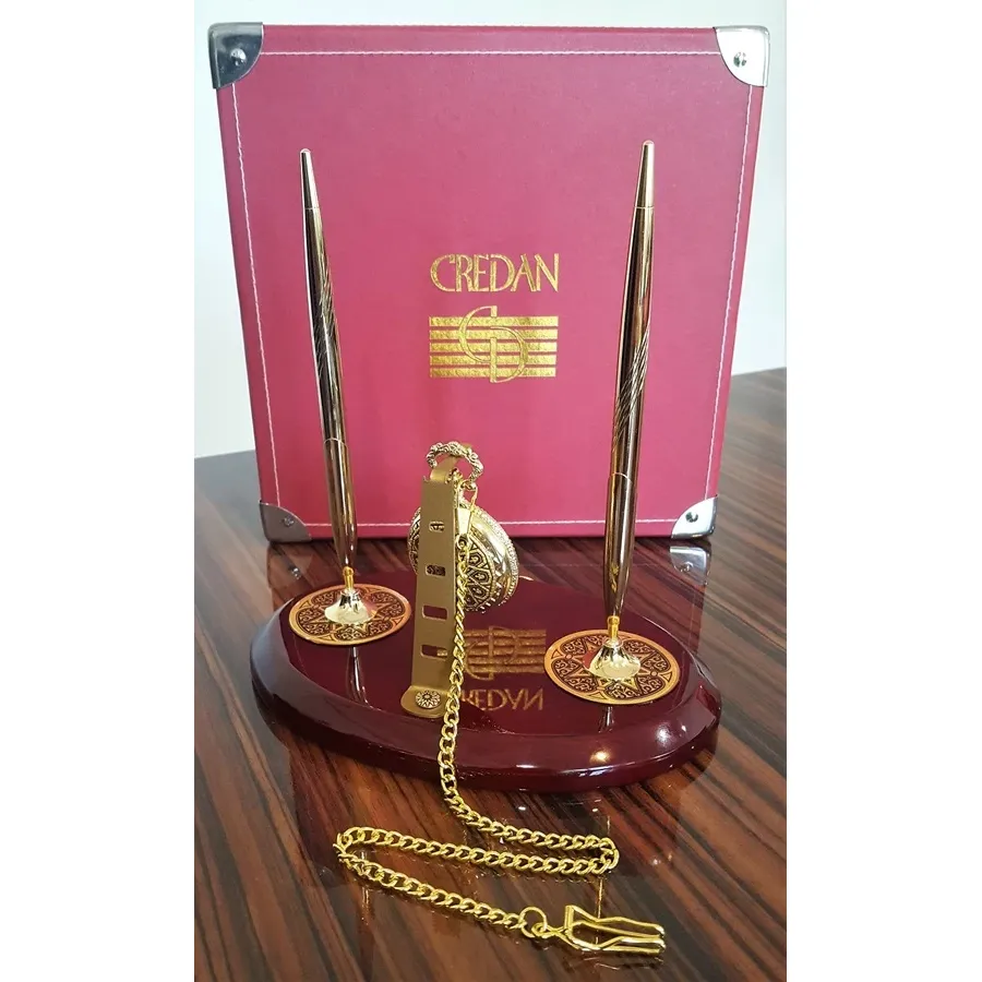 picture 4 Luxury pens holder with clock Saint Exupery