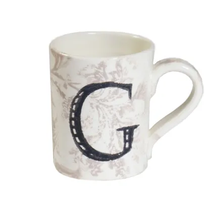 Picture A unique mug with the letter G - Virginia Casa