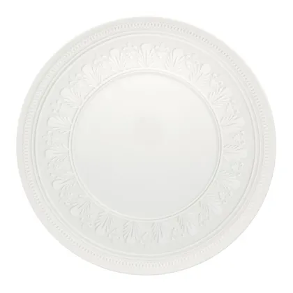 Zdjęcie Porcelanowy talerz deserowy Ornament z białą rzeźbiarską dekoracją - Vista Alegre