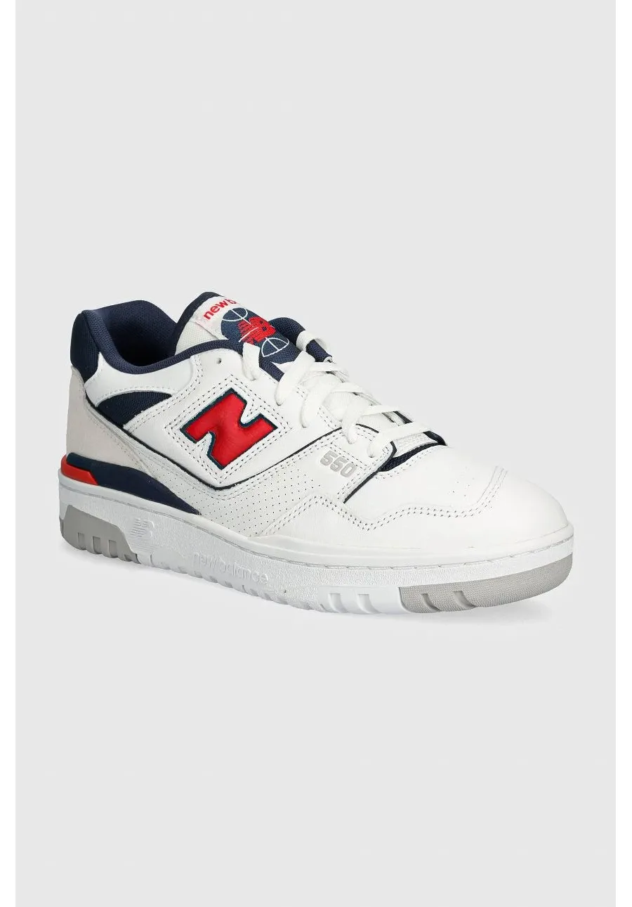 obrazek 1 New Balance sneakersy skórzane 550 kolor biały BB550ESD