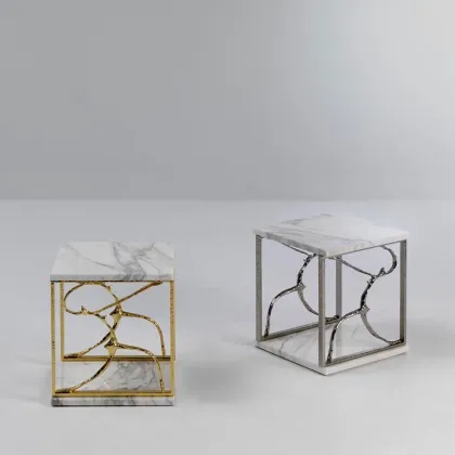 Zdjęcie Piękny marmurowy stolik kawowy z blatem z marmuru Lepanto – Mascheroni